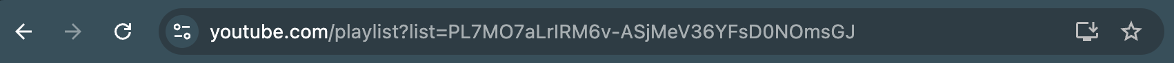 Youtube Playlist Url